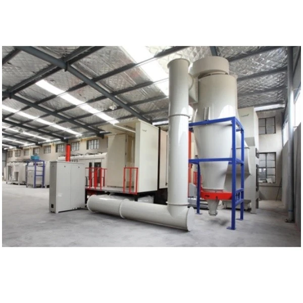 Powder Coating Booth With Large Cyclone Recovery System factory